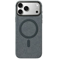 iPhone 13 / 14 / 15 / 16 / 17 Pro Max – Grey Fabric MagSafe Case