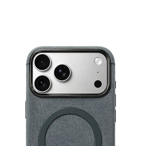 iPhone 13 / 14 / 15 / 16 / 17 Pro Max – Grey Fabric MagSafe Case