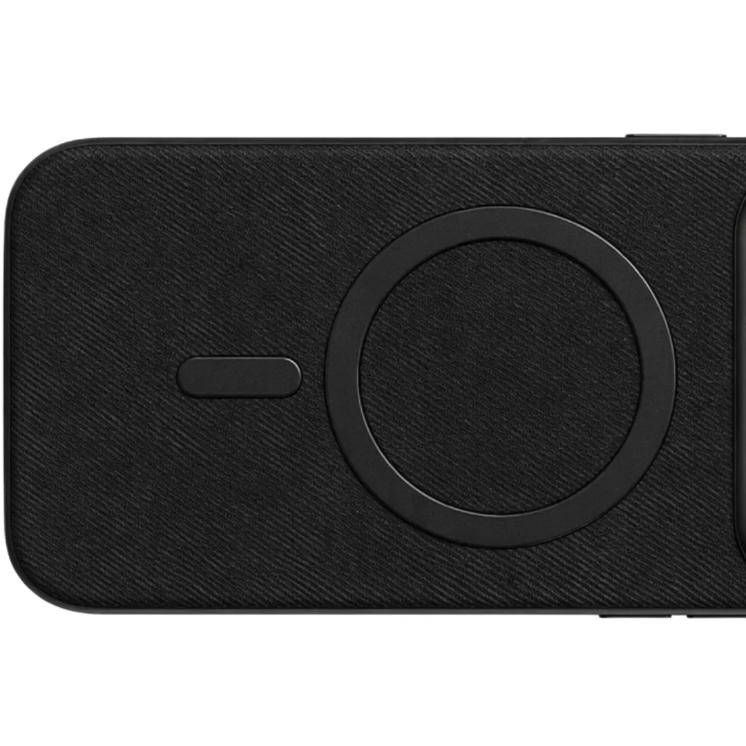 iPhone 13 / 14 / 15 / 16 / 17 Pro Max – Black Fabric MagSafe Case