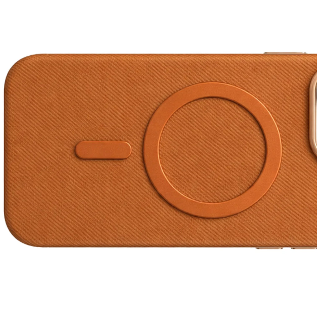 iPhone 13 / 14 / 15 / 16 / 17 Pro Max – Brown Fabric MagSafe Case