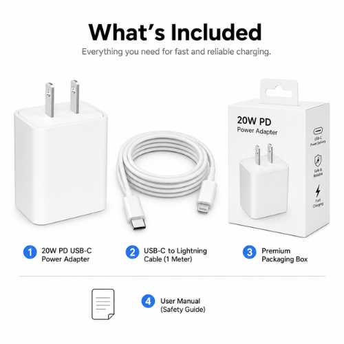 iPhone TYPE-C to TYPE-C Fast Charger with Free Cable