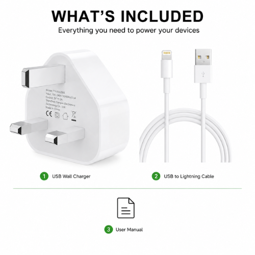 iPhone USB to Lightning Charger with Free Cable